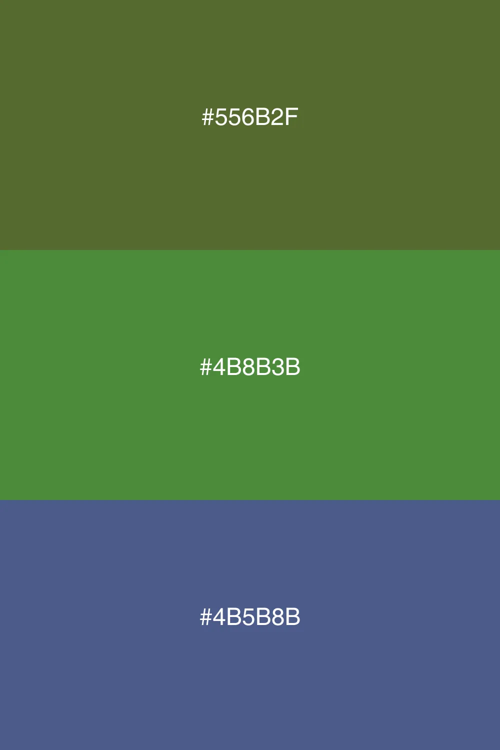 Harmonious greens and blues for nature themes.