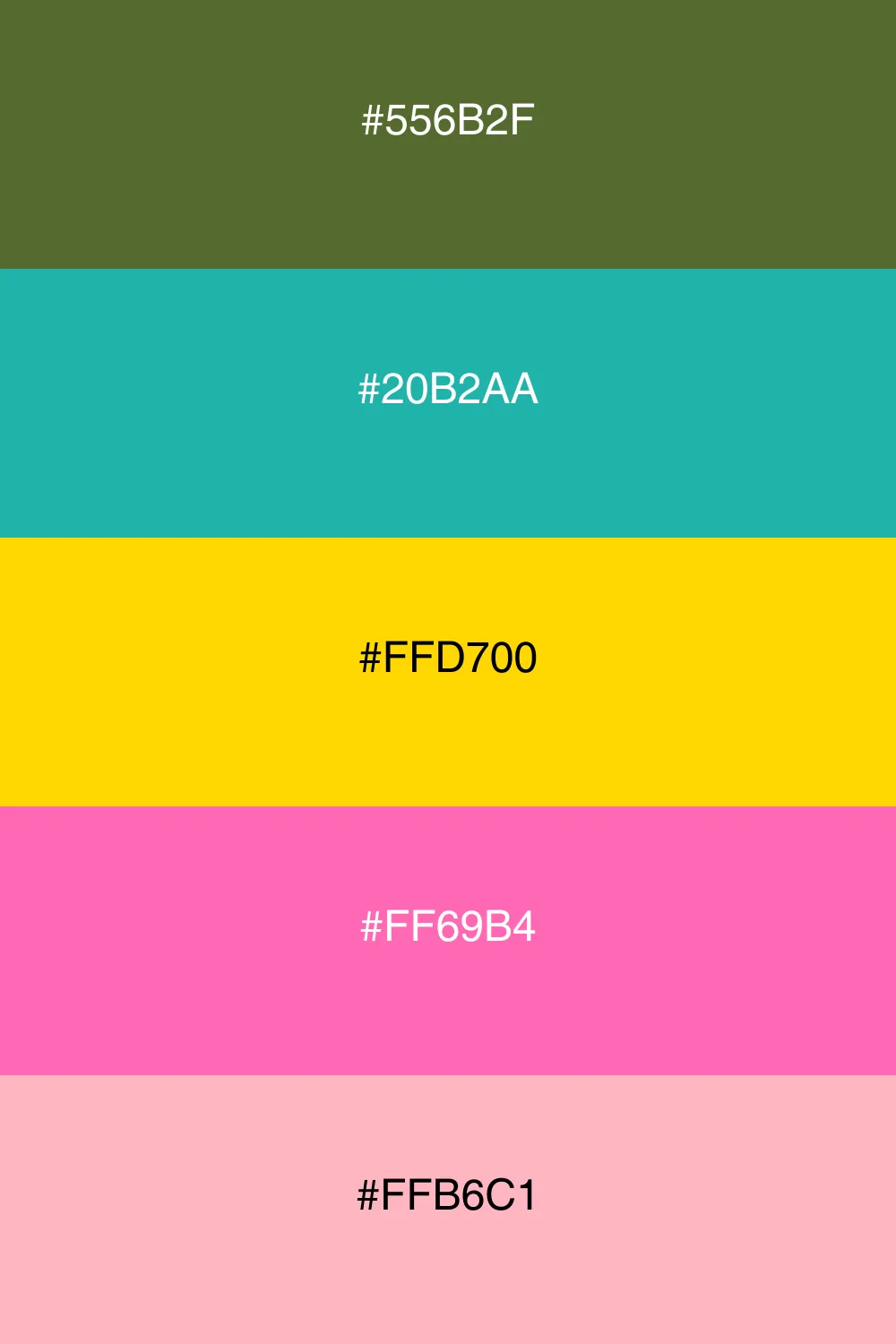 A playful palette inspired by tropical landscapes.