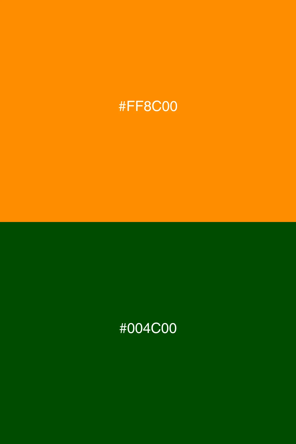 High contrast with a deep green.