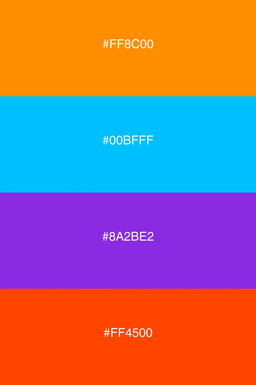 Rich palette with two complementary pairs.