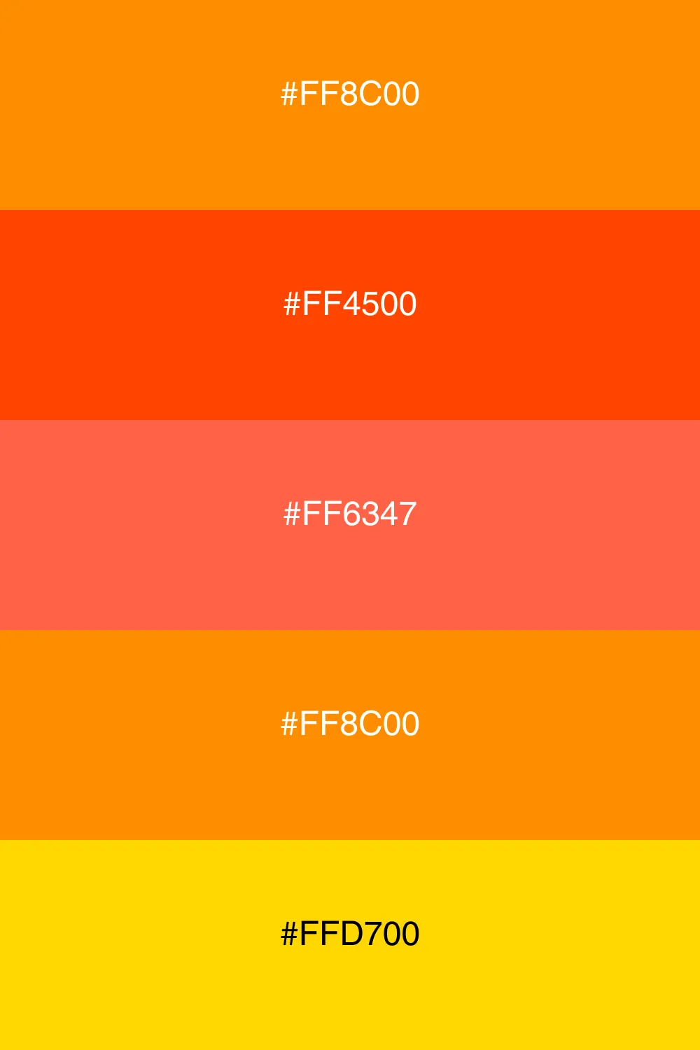 A bold palette that captures the essence of a spicy sunset.