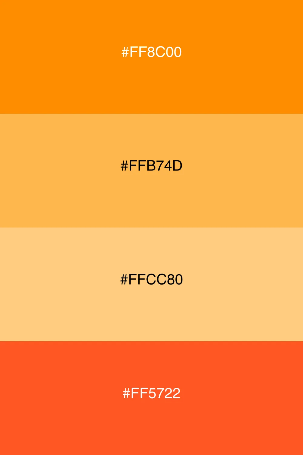 A warm palette inspired by vibrant sunset hues.
