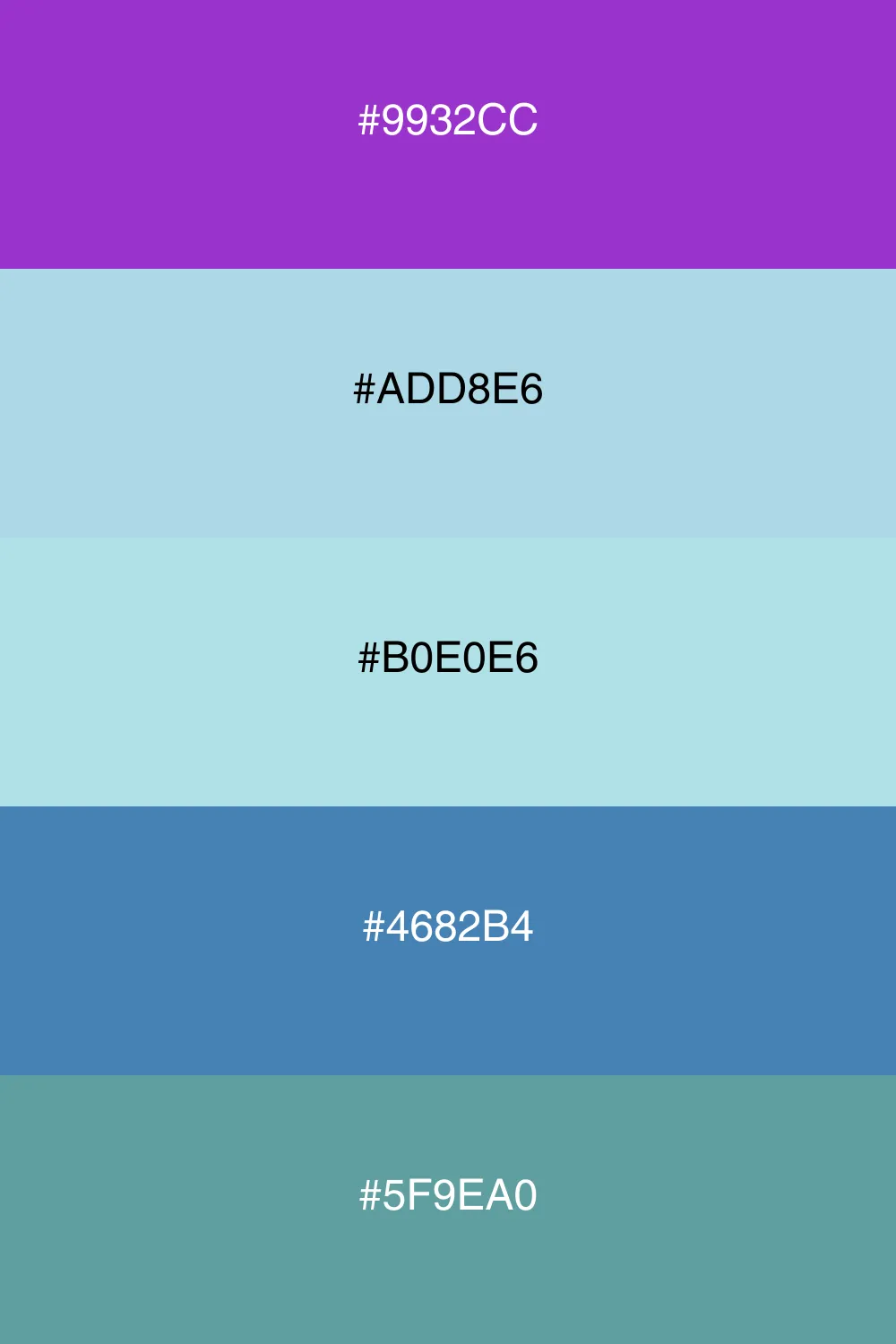 A cool palette that brings a refreshing, serene vibe.