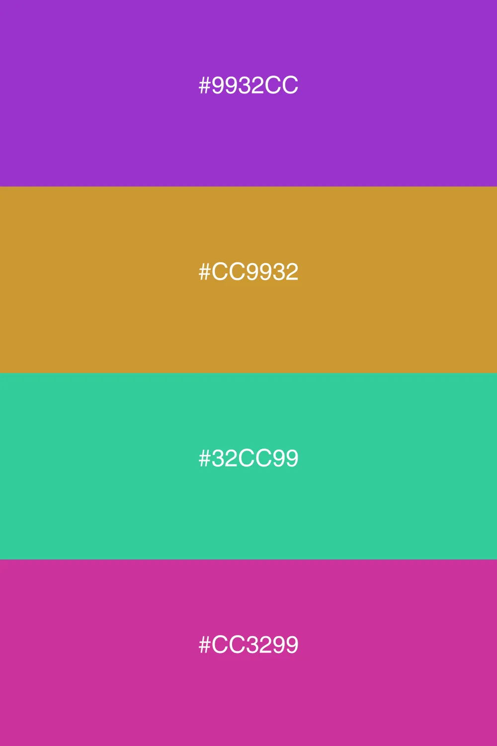 Rich and diverse with four colors.