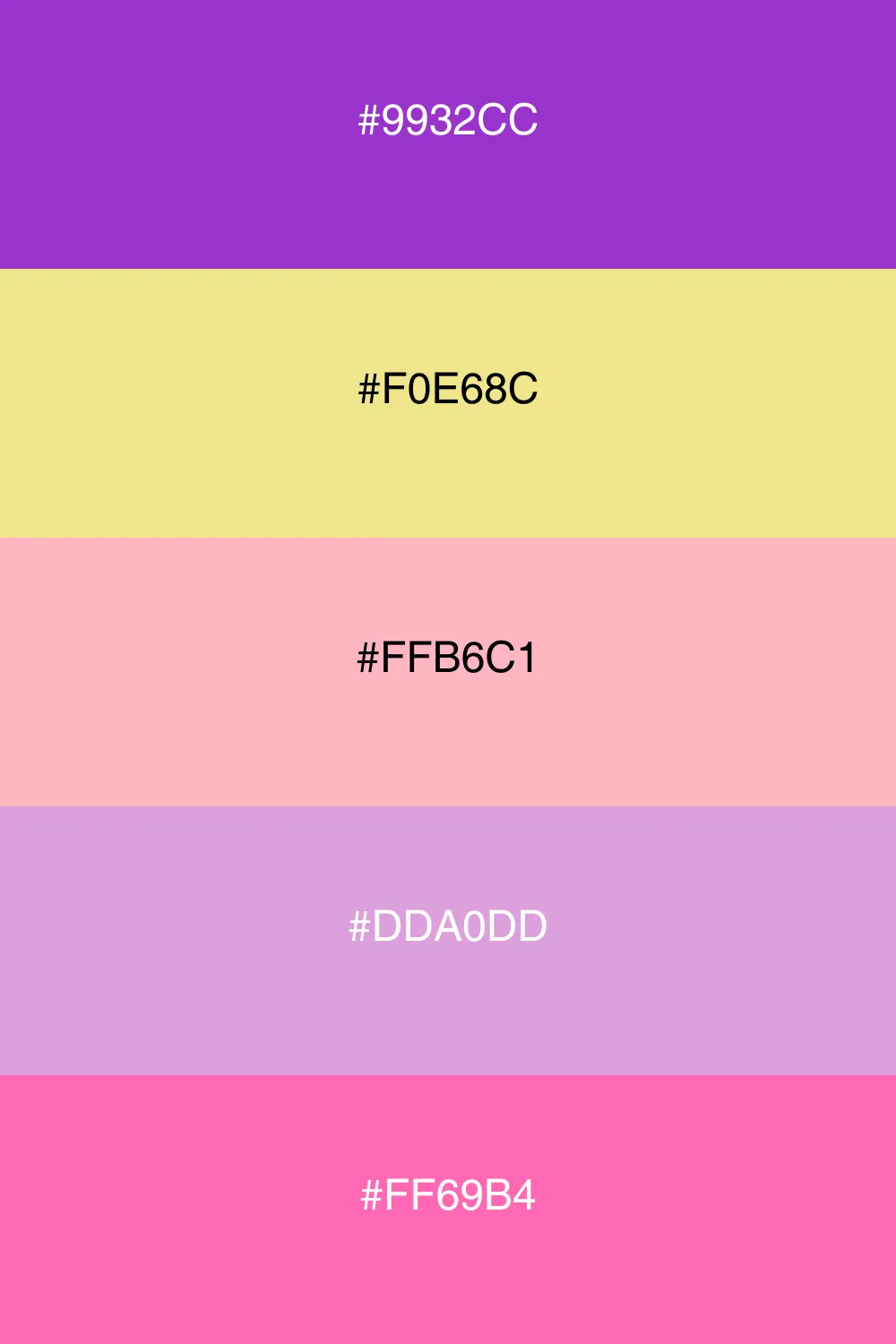 A blissful and soft palette with cheerful tones.