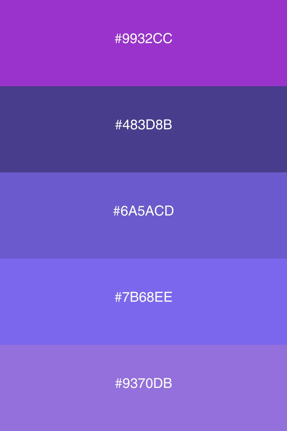A calm and serene palette inspired by twilight.