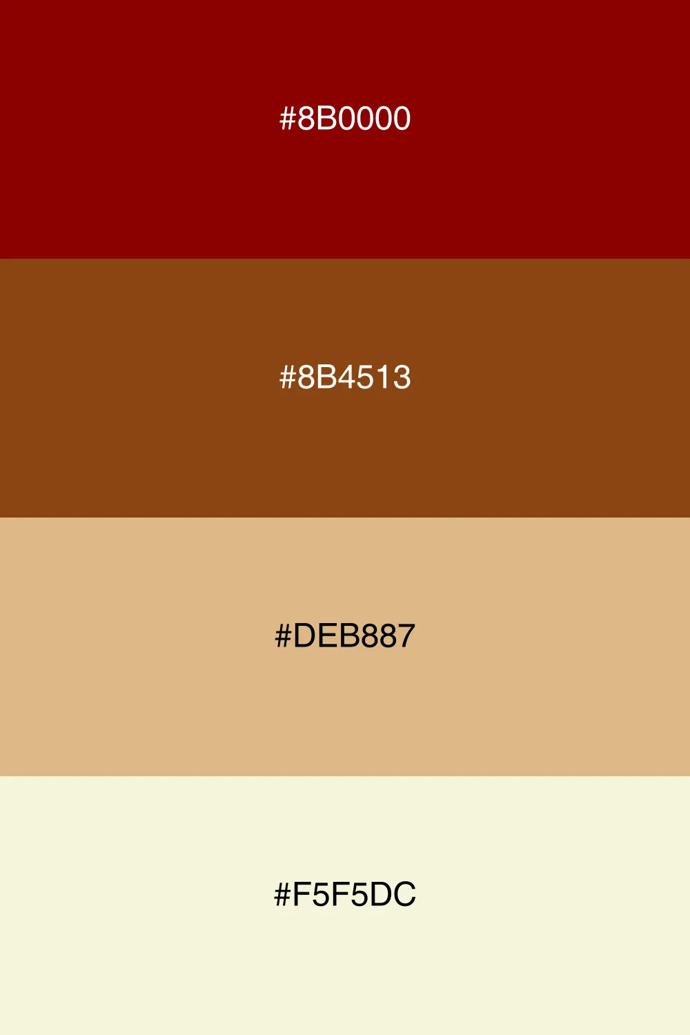 An earthy palette that evokes a natural and grounded feel.