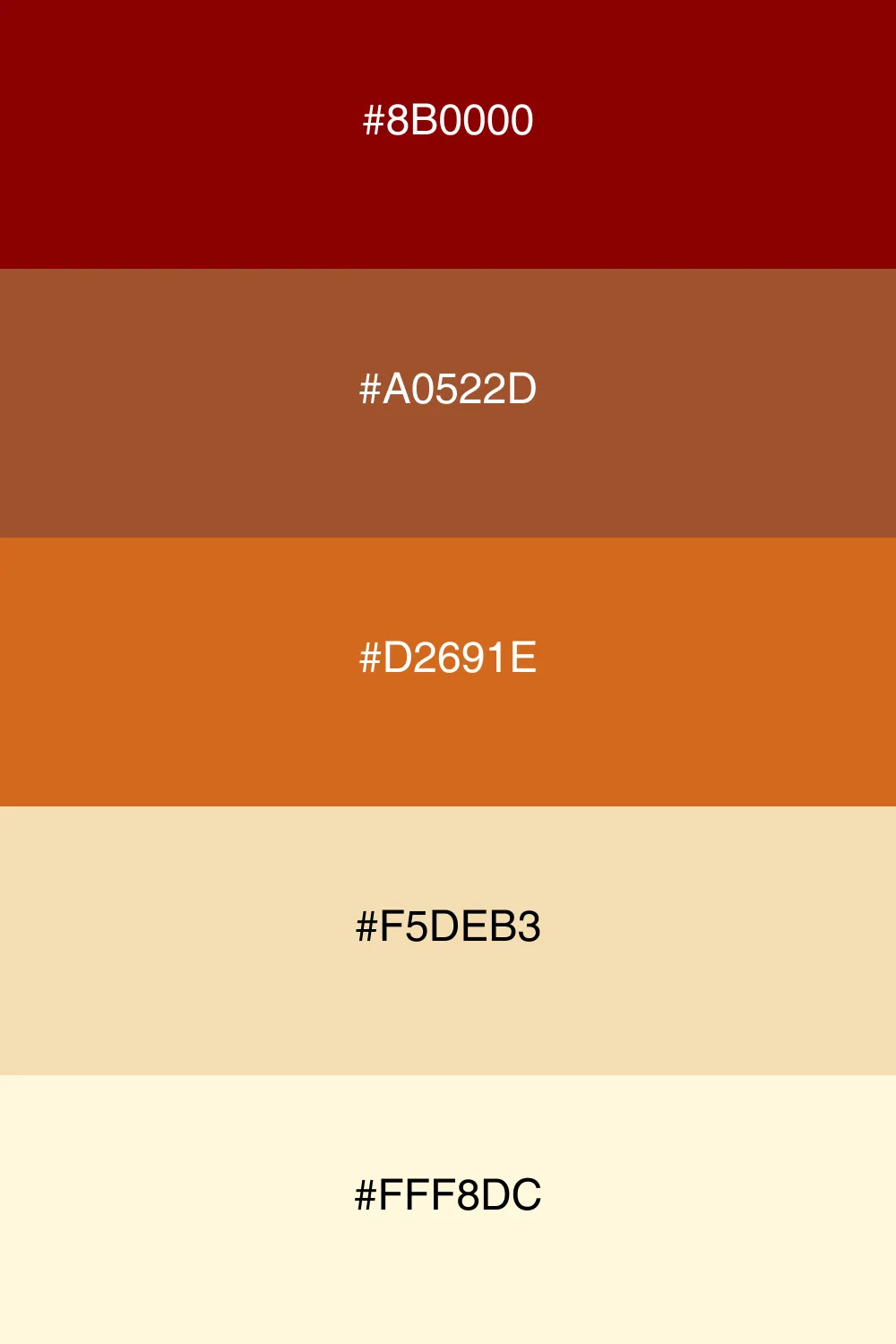 A nostalgic vintage palette with earthy warm colors.