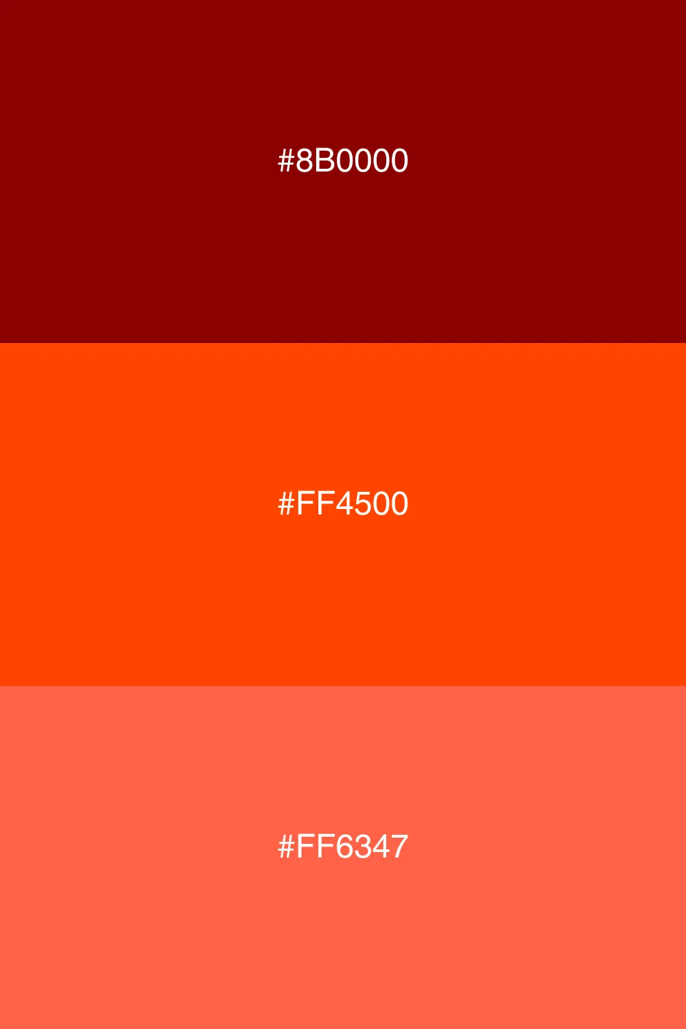 Warm colors for a fiery look.
