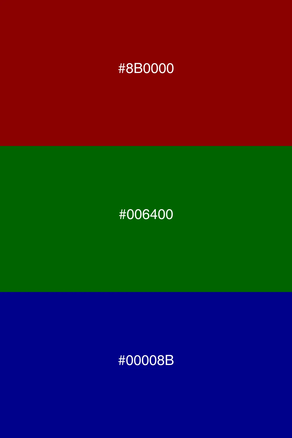 Balanced and bold color triangle.