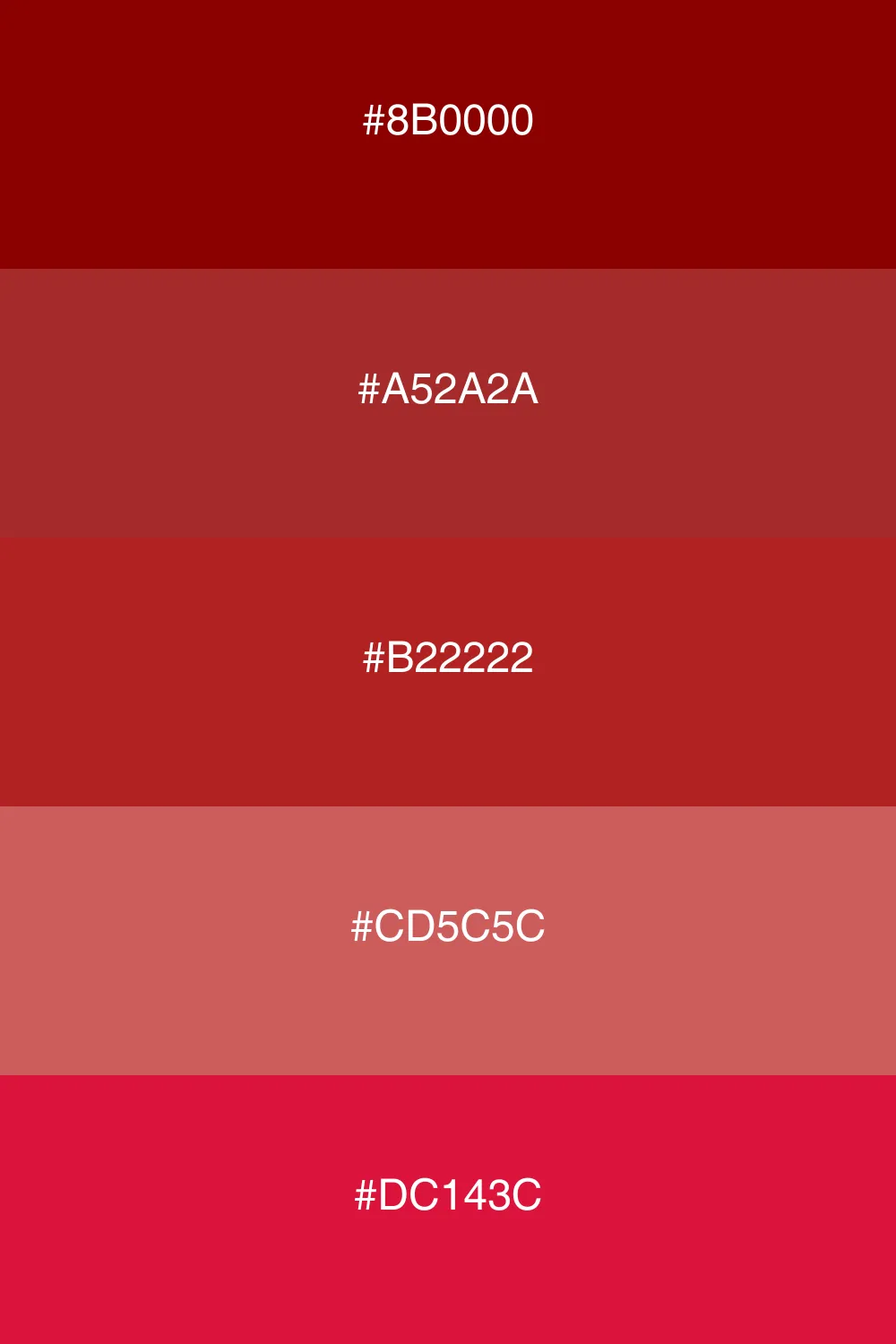 Various shades for depth and richness.