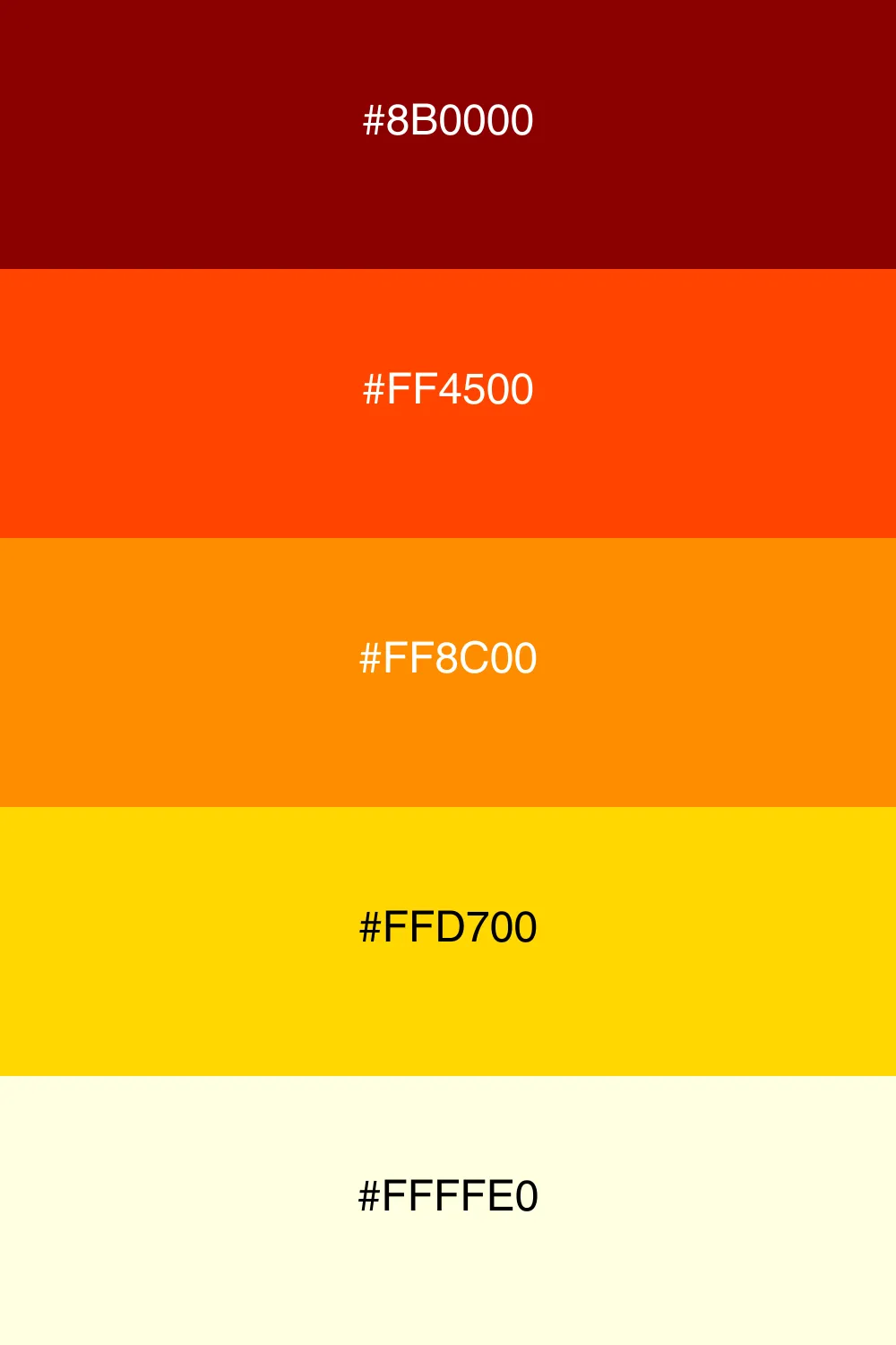 Vibrant colors reminiscent of a fiery sunset.