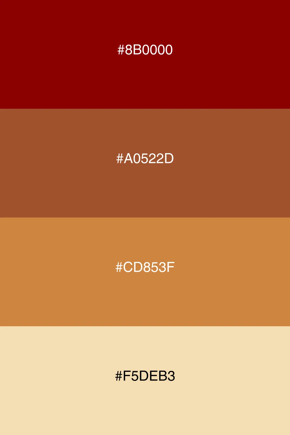 Natural colors that evoke rustic charm and warmth.