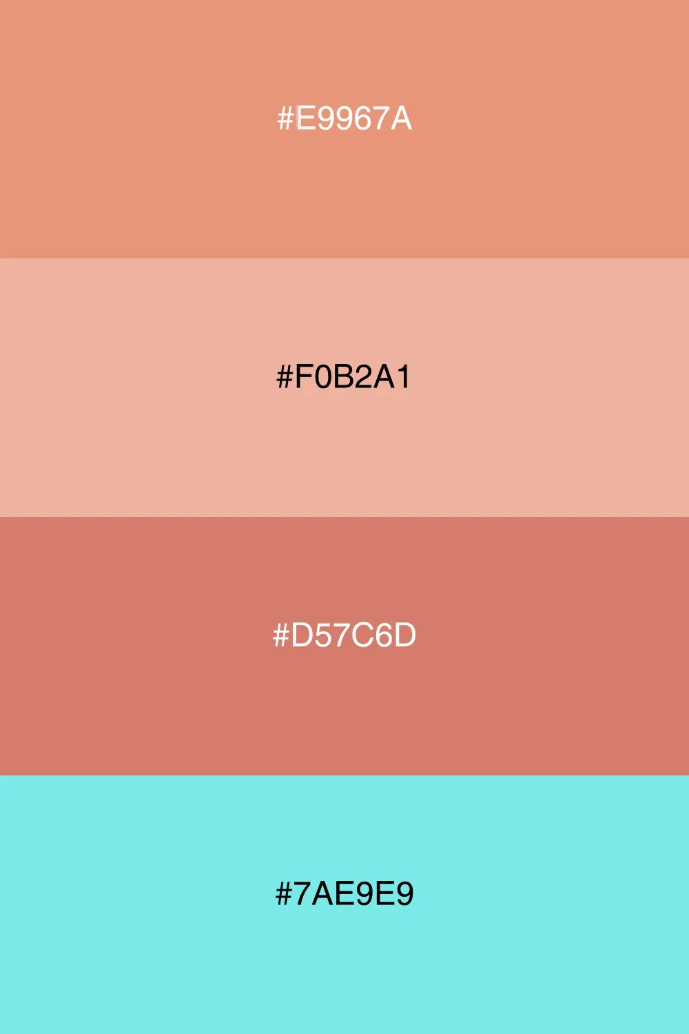 Warm colors with a cool accent.
