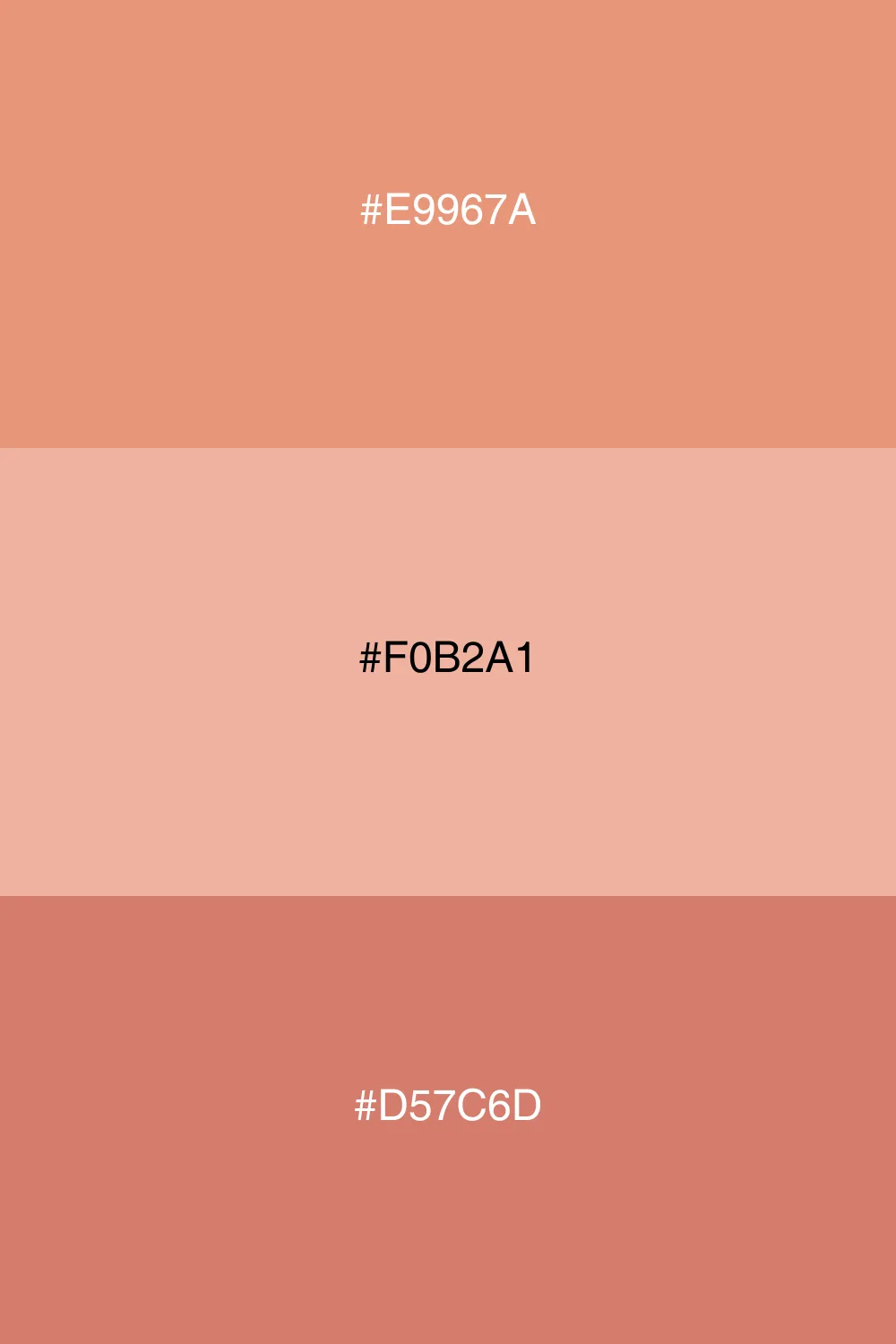 Harmonious colors for a warm palette.