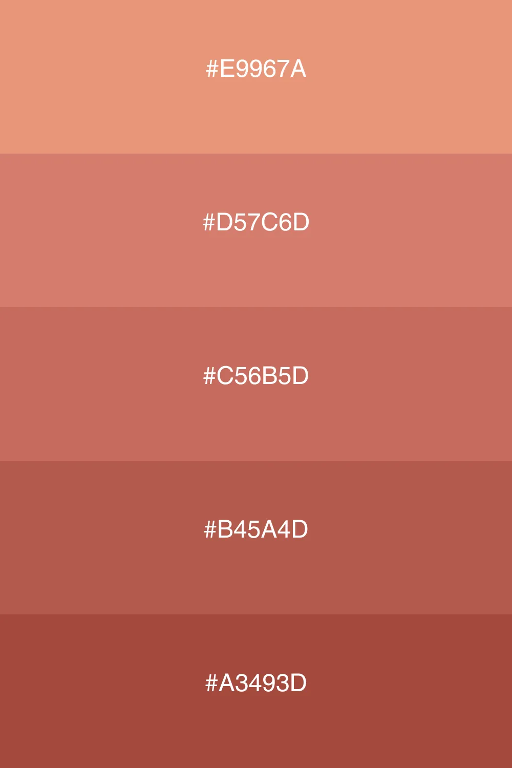 Variations of one color for subtlety.