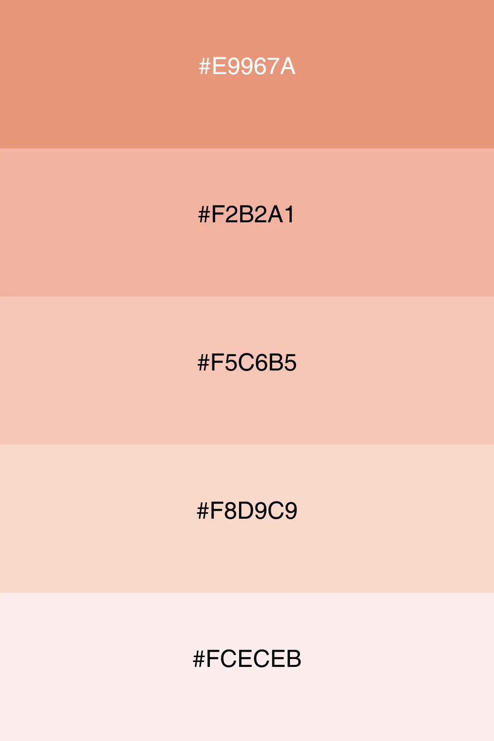 Lighter shades for a soft appearance.