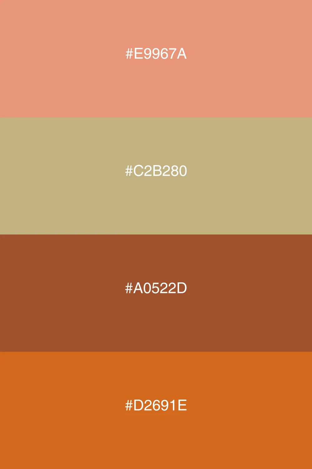 A natural earthy palette with warm, organic tones.