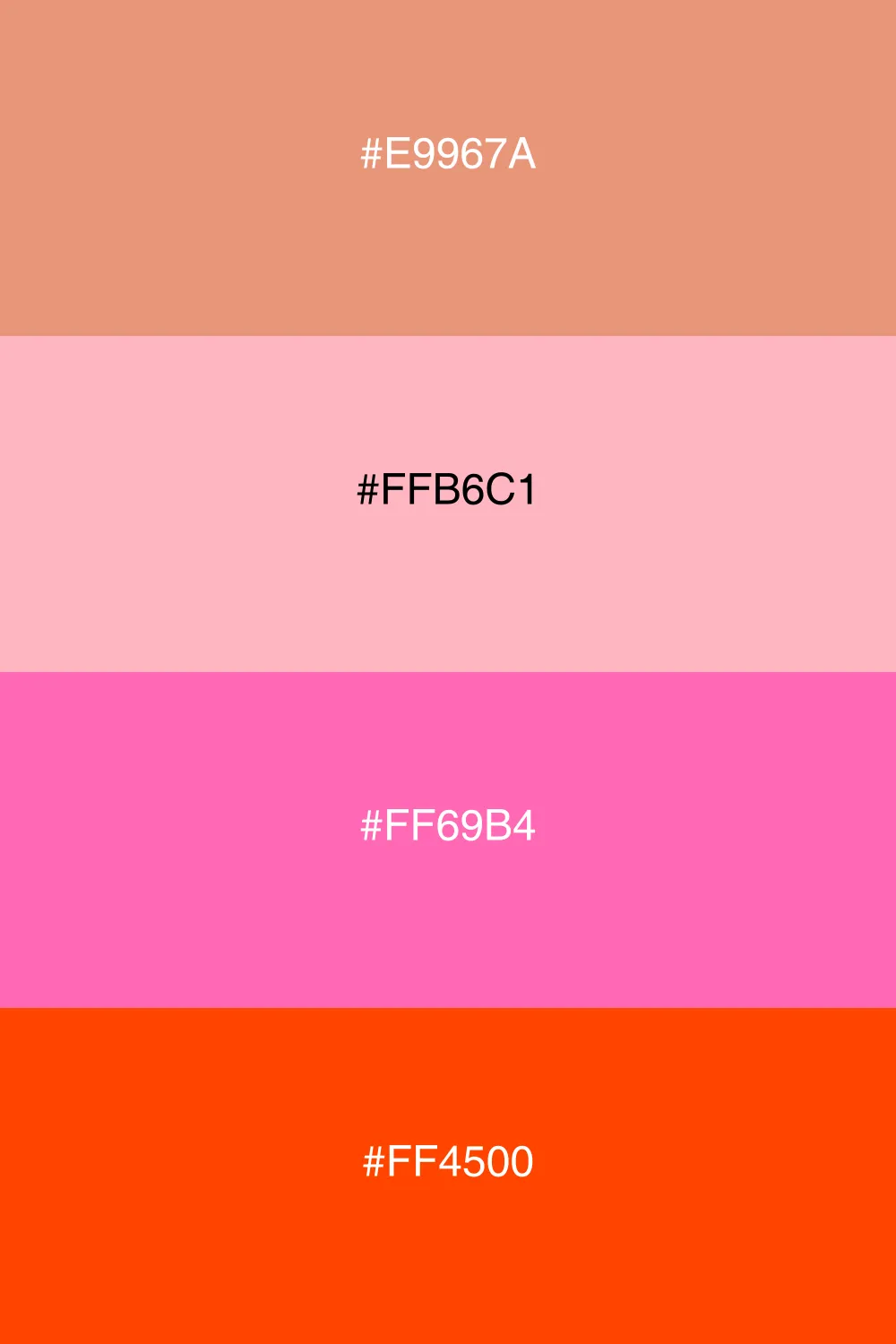 A warm and playful palette inspired by sunset hues.