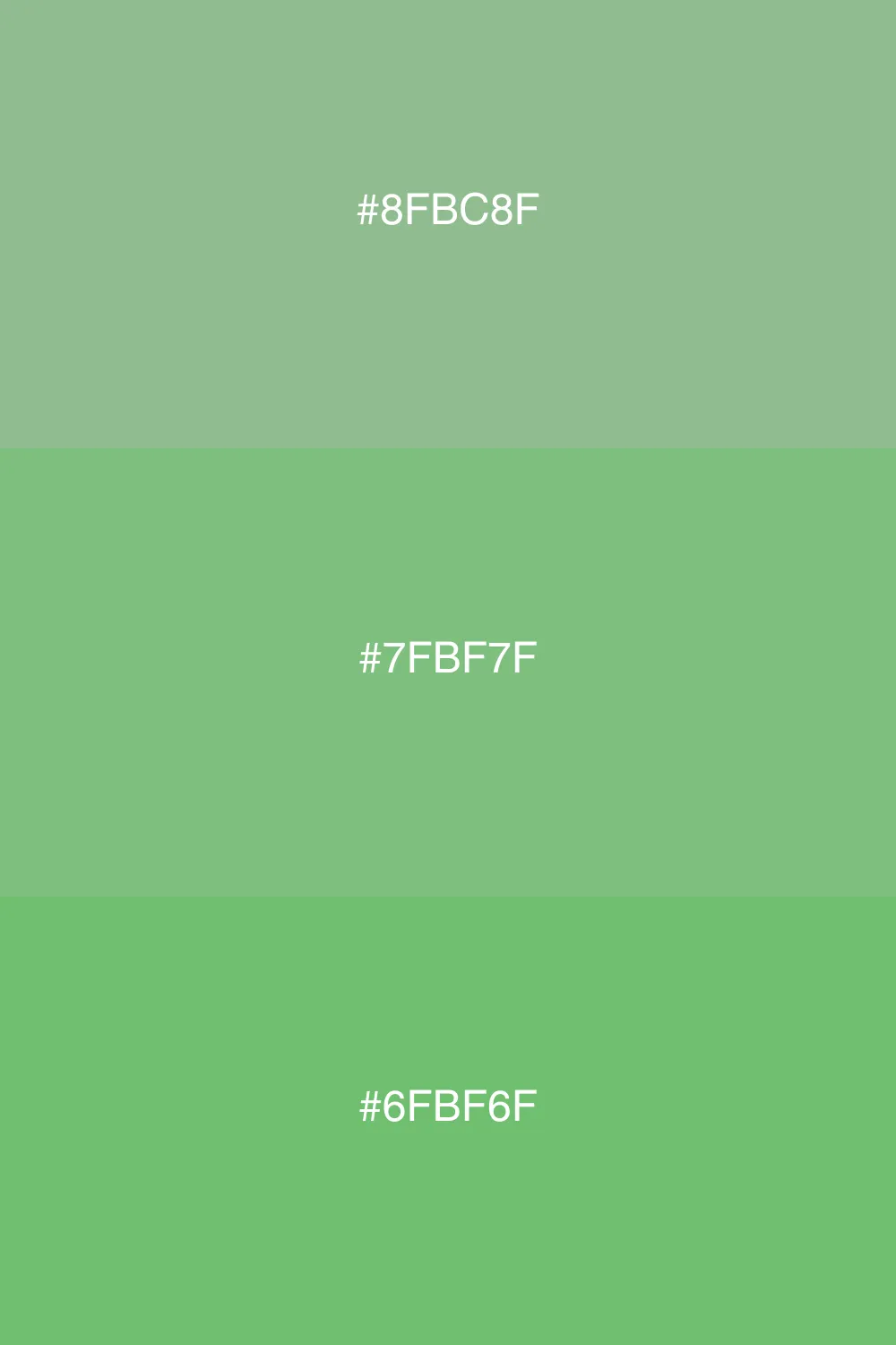 Harmonious greens for a serene palette.