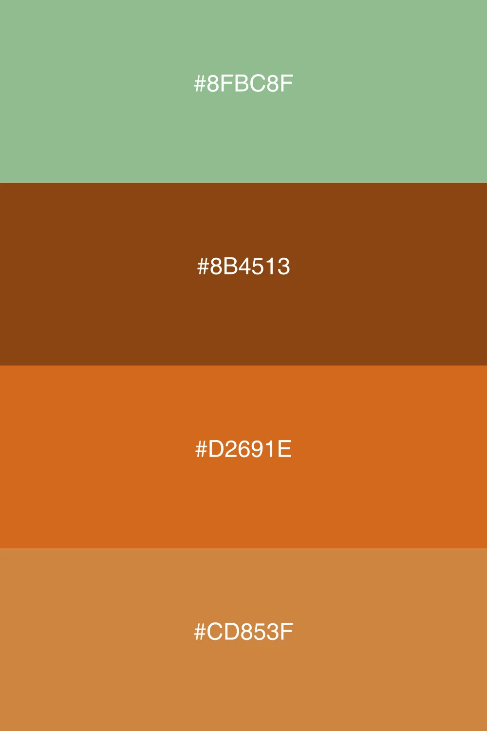 An earthy palette inspired by natural landscapes.