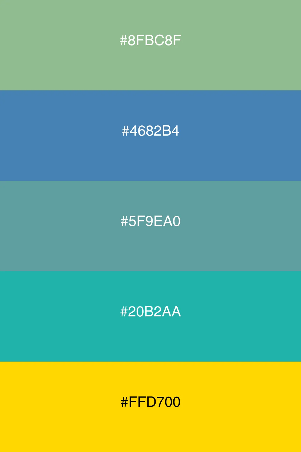 A lively palette reminiscent of ocean waves and sunshine.