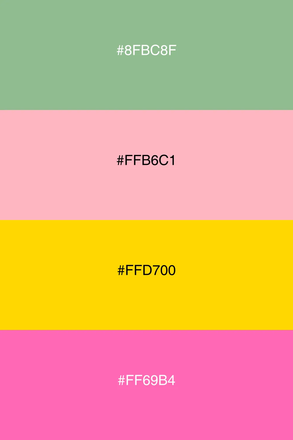 A playful retro palette with vibrant colors.