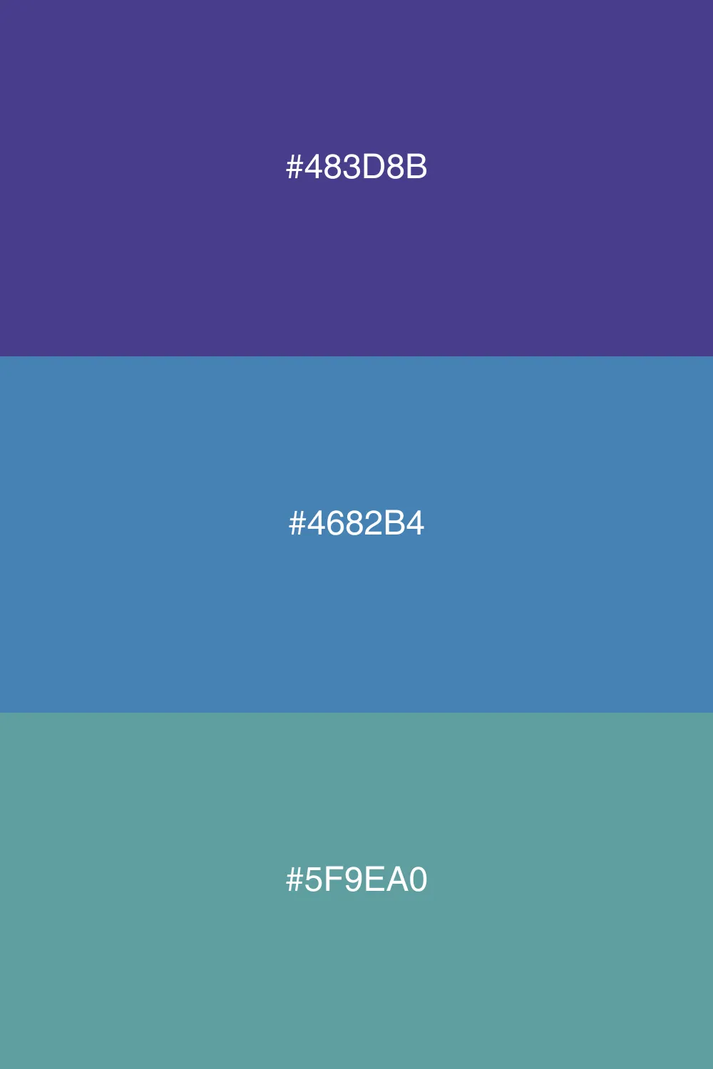 Cool and refreshing blue shades.