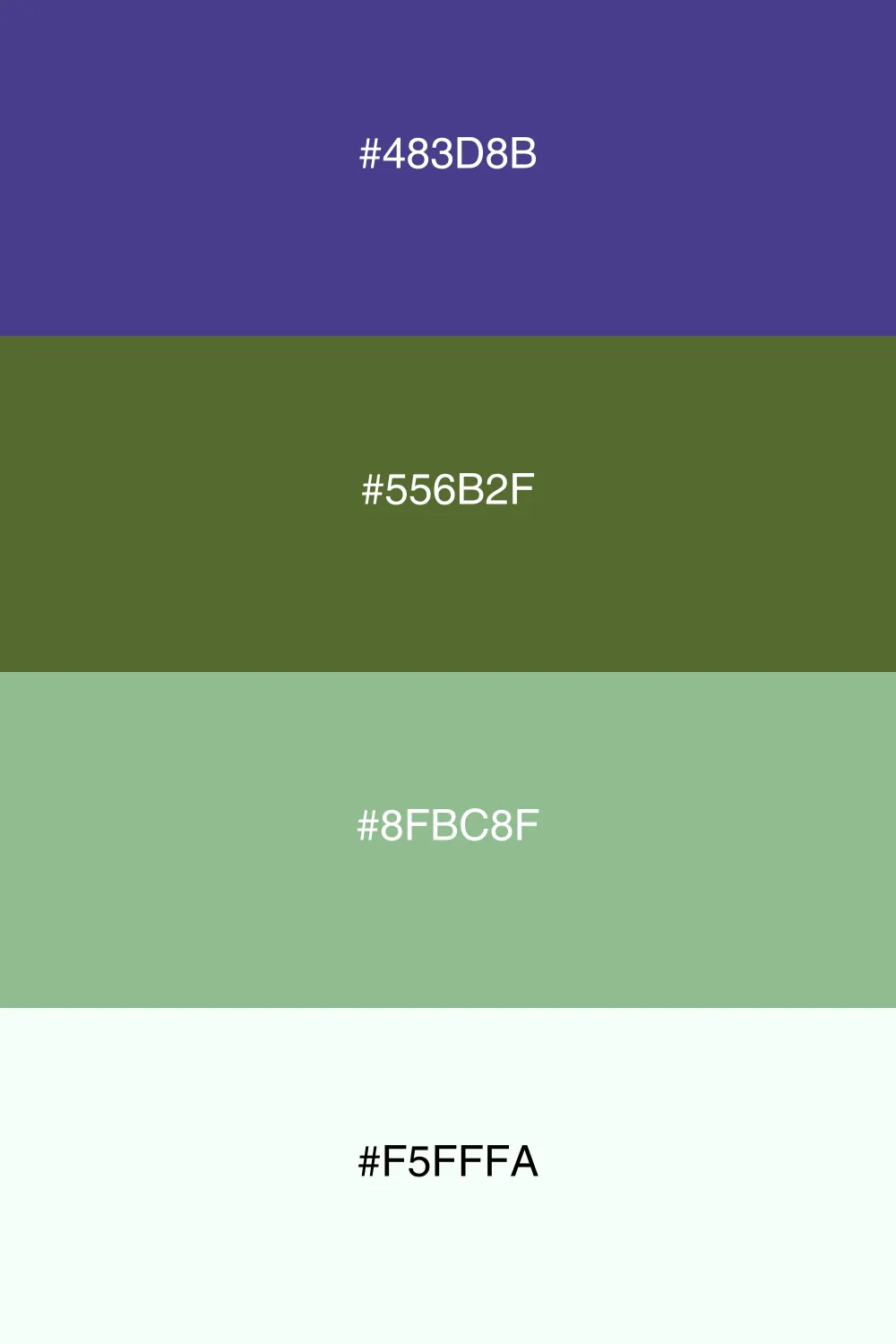 A nature-inspired palette reflecting the mystique of forests.
