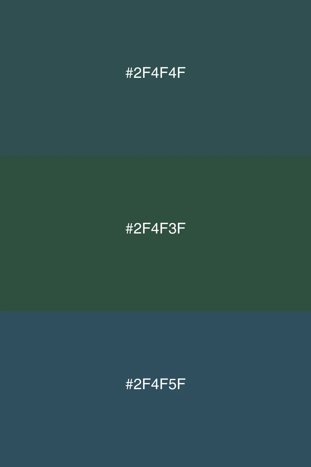 Harmonious and calming shades.