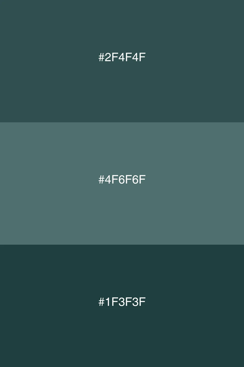 Variations of a single color.