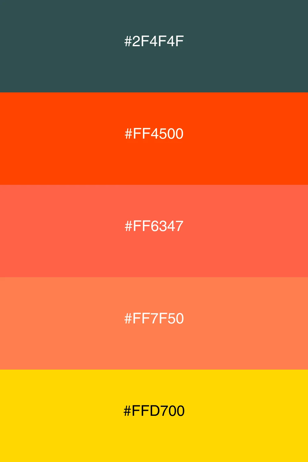 Vibrant colors inspired by a glowing sunset.
