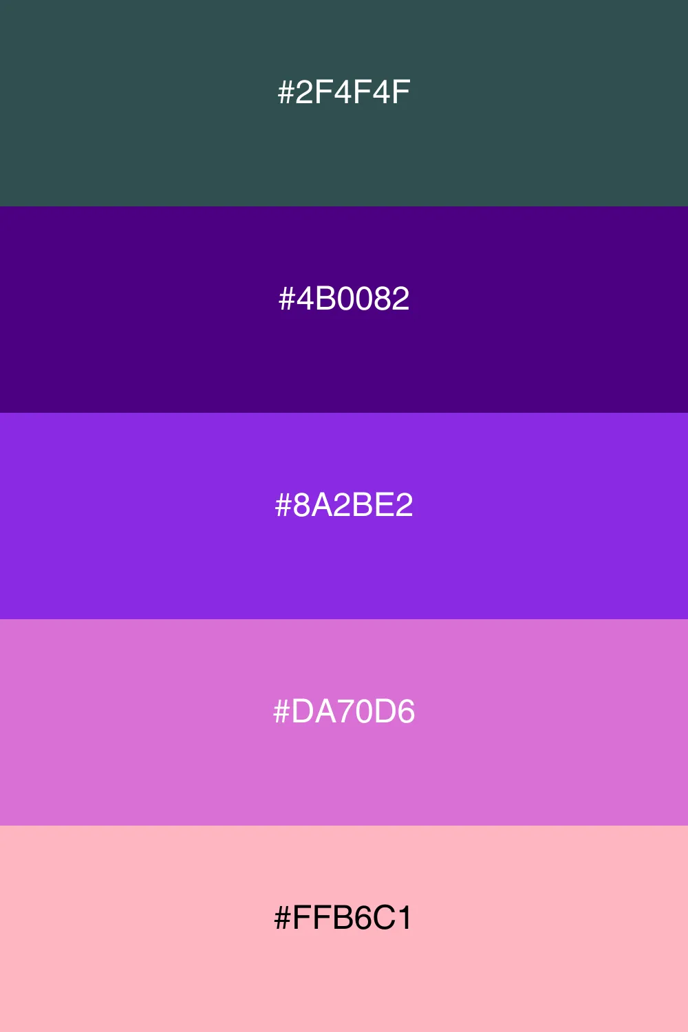 Vibrant hues inspired by the colors of twilight.