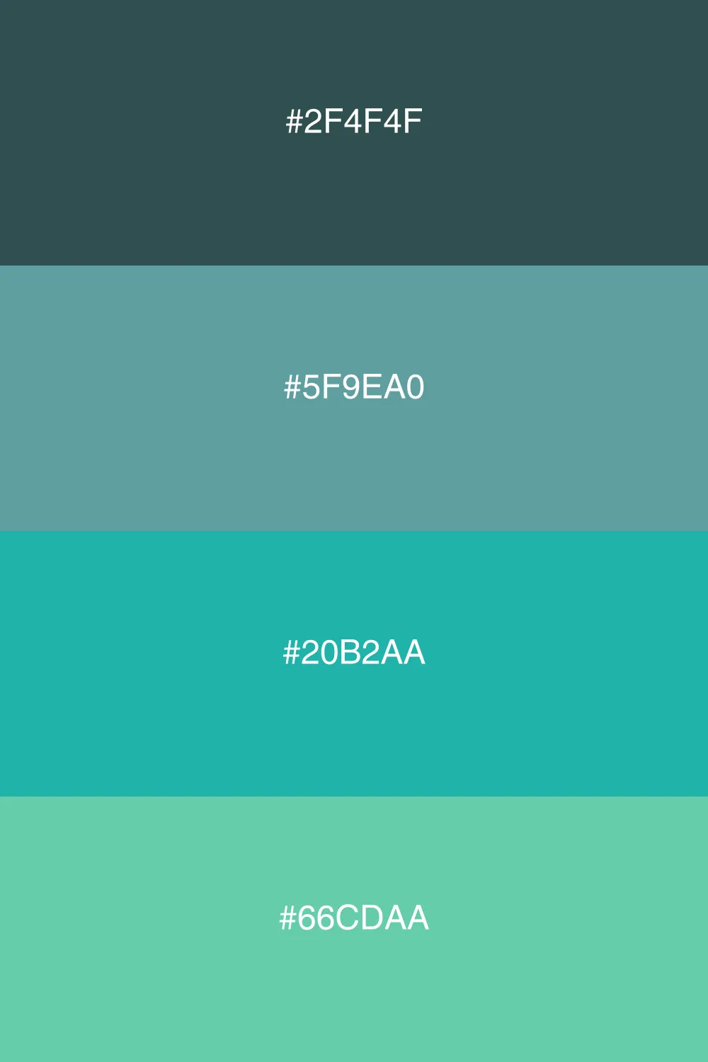 A refreshing cool palette inspired by oceanic tones.