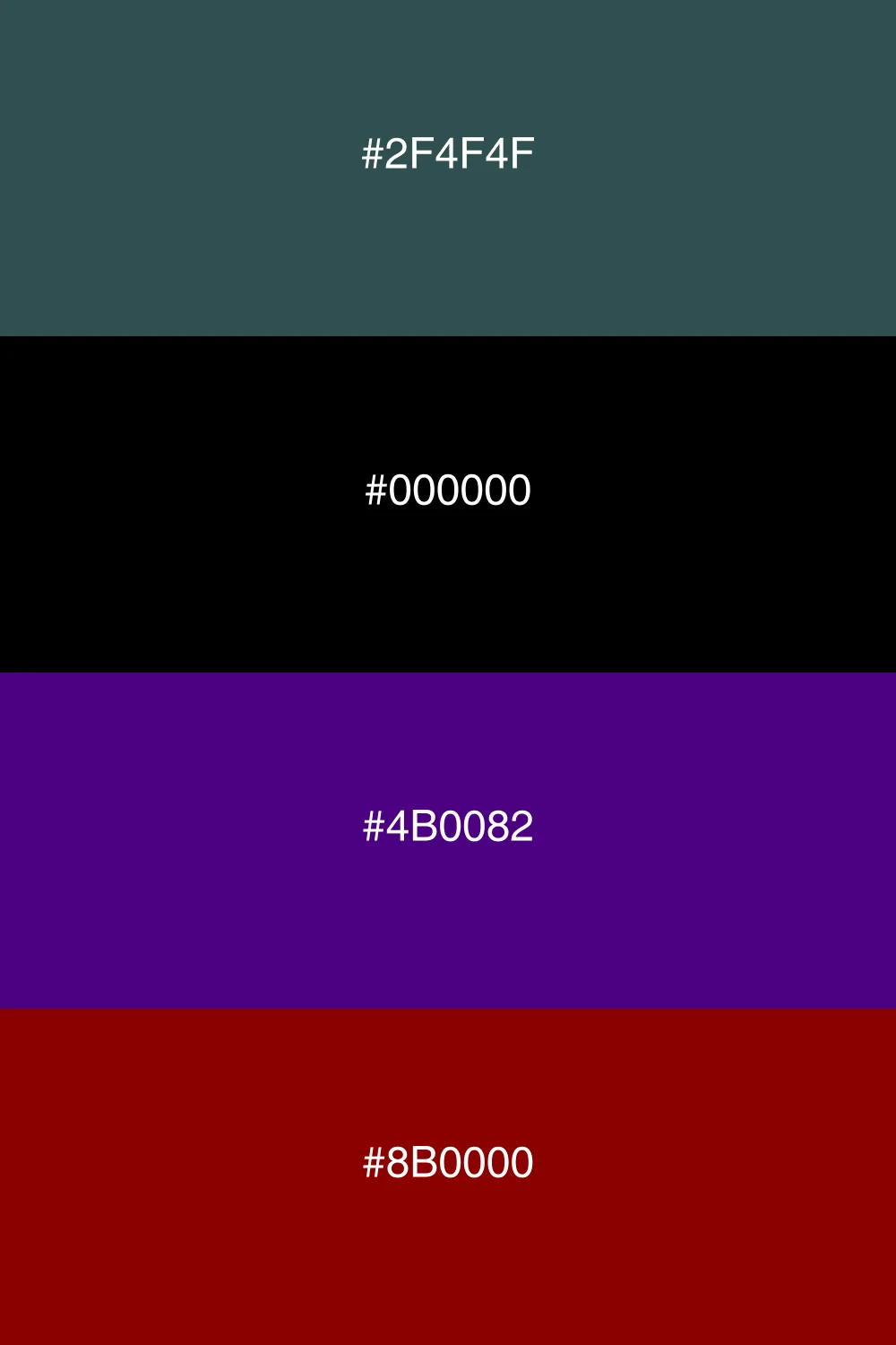 A sophisticated dark palette with rich, dramatic colors.