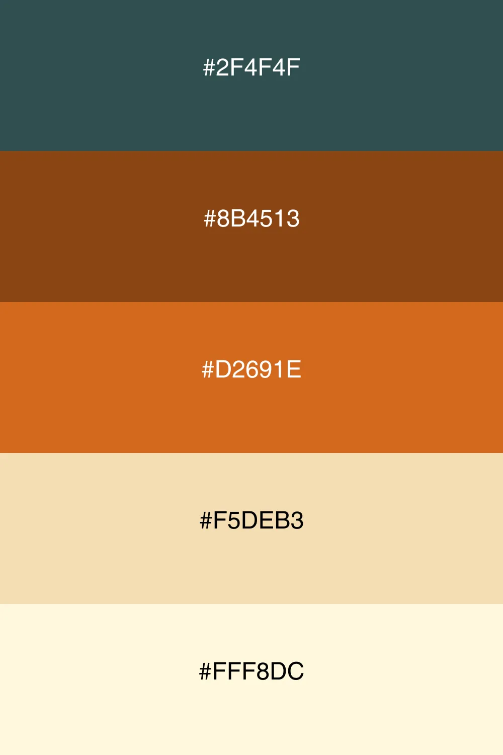 Warm earthy tones that evoke rustic charm.