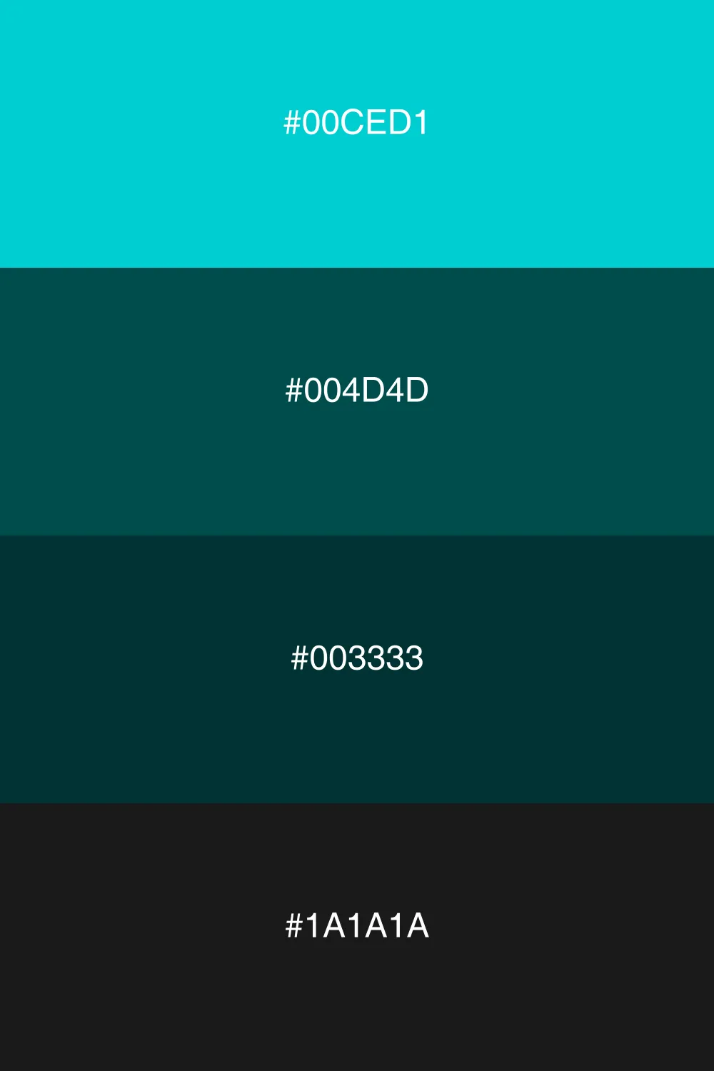 A dark palette inspired by the depths of the ocean.