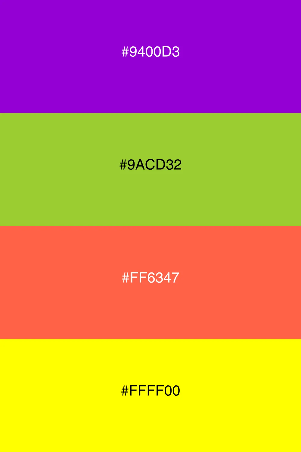 Dynamic and lively color palette.