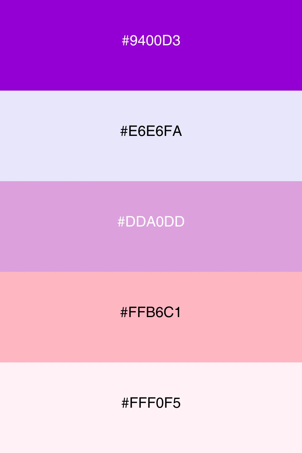 A soft and serene palette inspired by lavender fields.