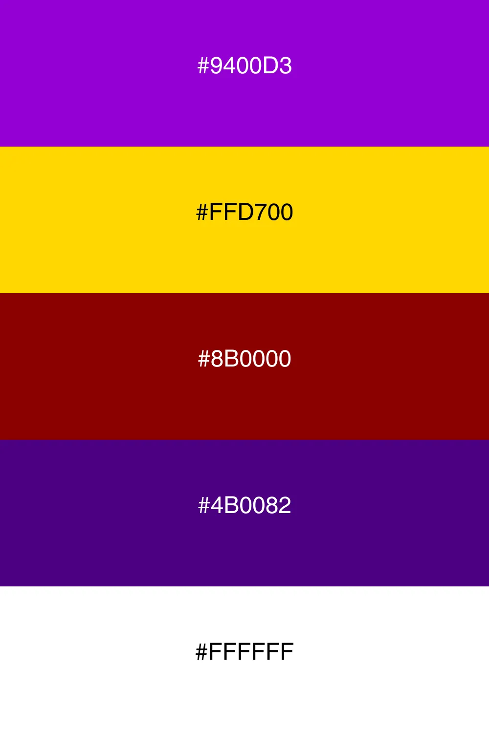 A luxurious palette with royal and harmonious colors.