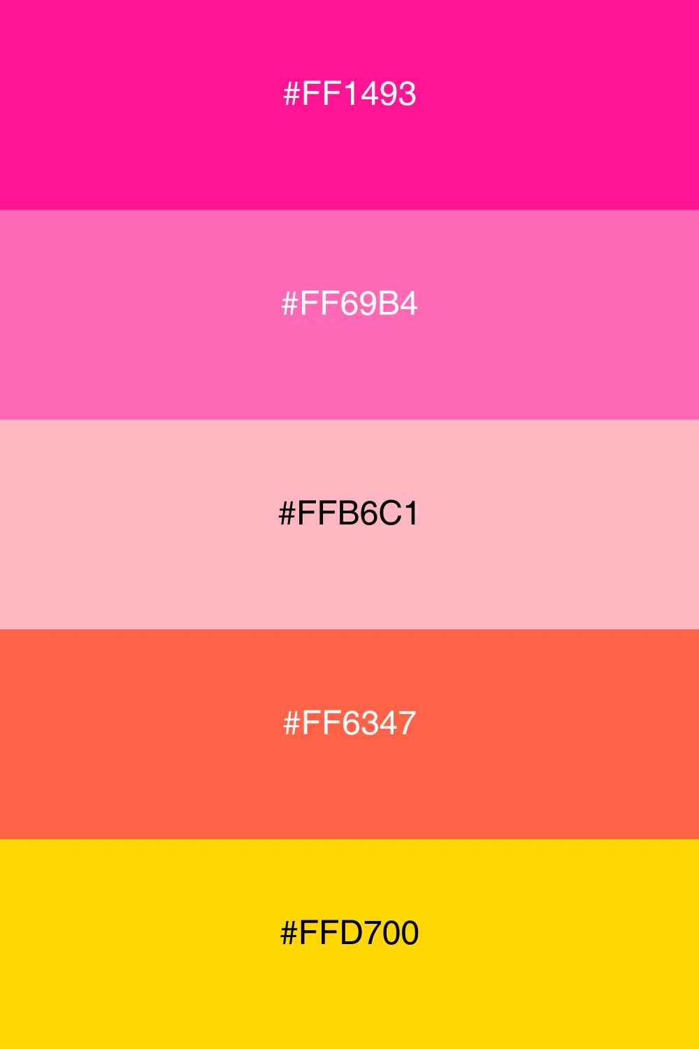 A playful palette reminiscent of sweet candy treats.