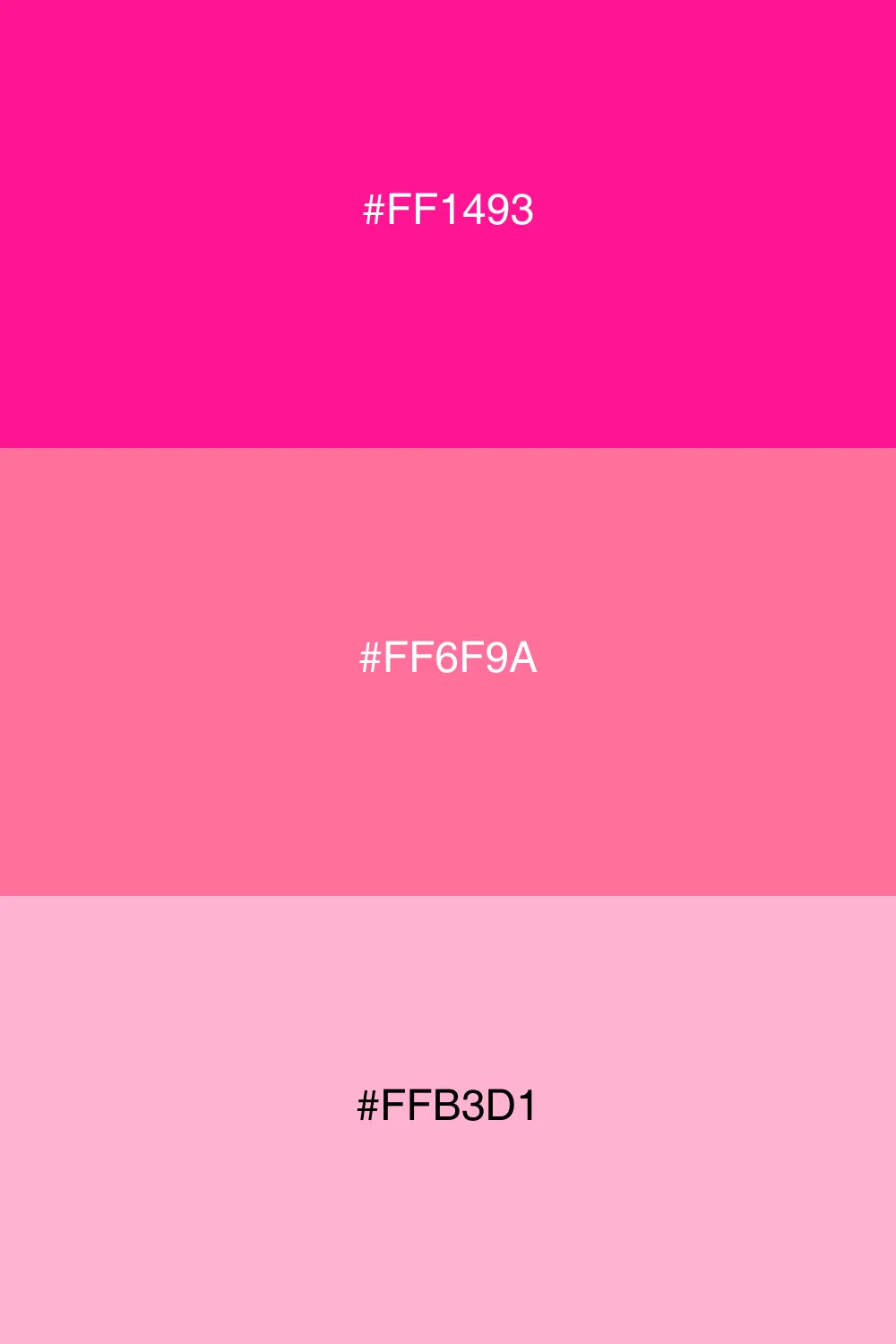 Variations of pink for a cohesive look.
