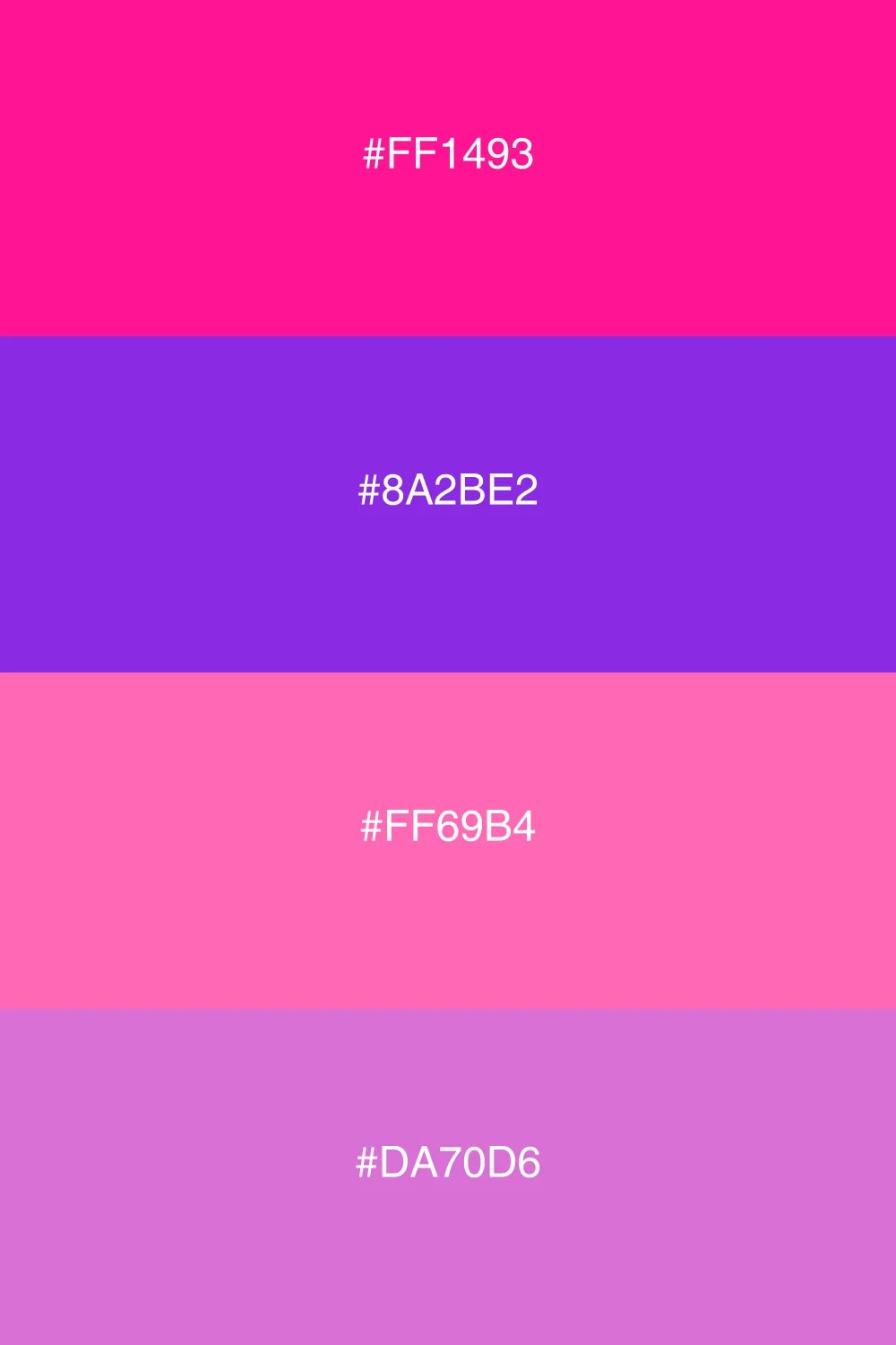 A sweet and playful mix of berry-inspired colors.