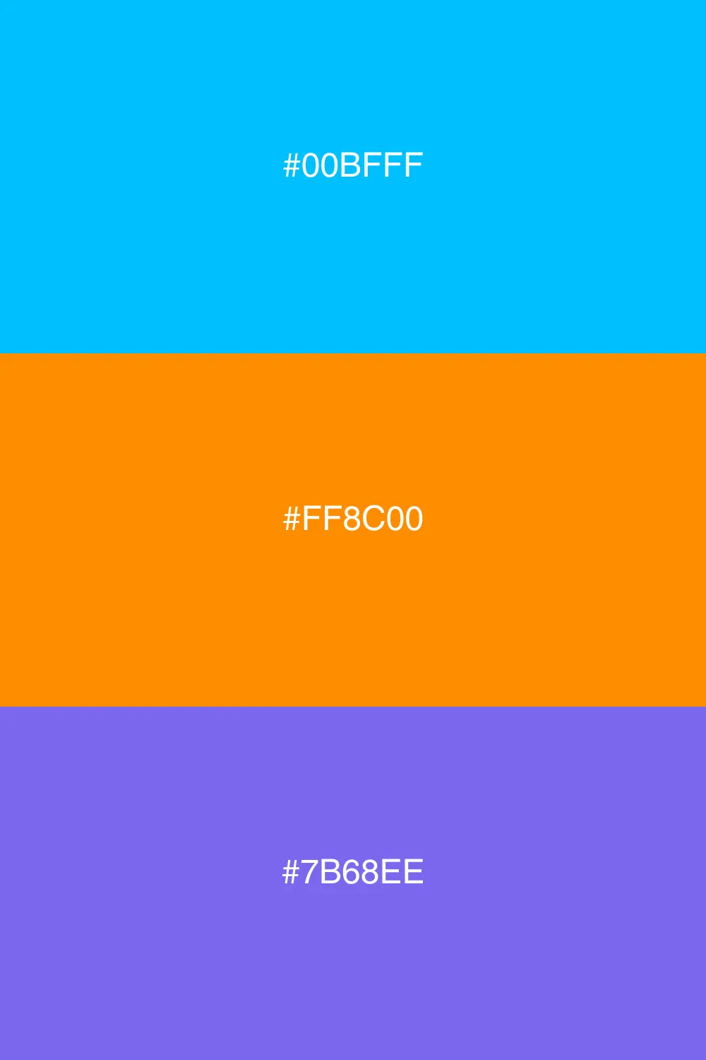 Bold and striking color contrast.