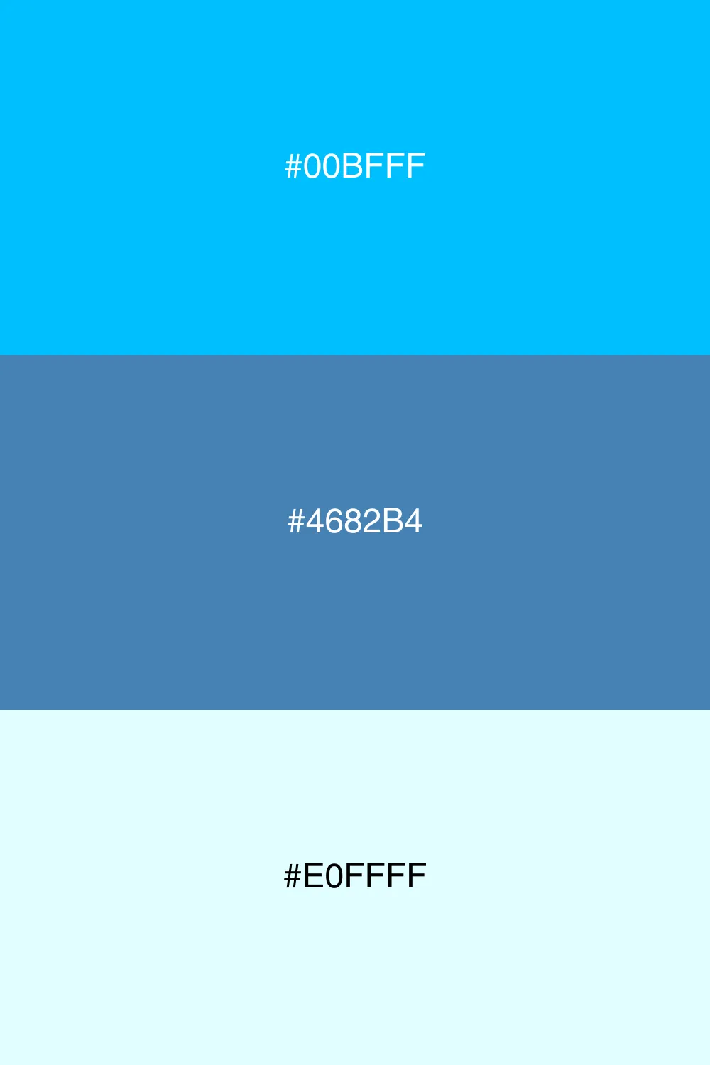 Cool and refreshing color harmony.