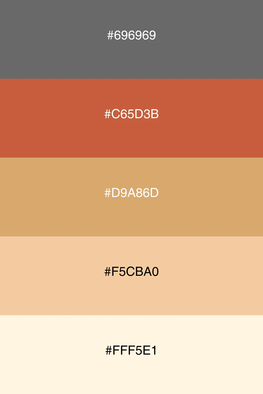 A warm palette reflecting the colors of autumn leaves.