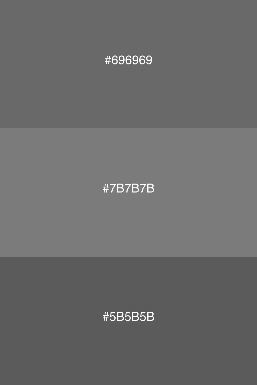 Subtle harmony with shades of gray.