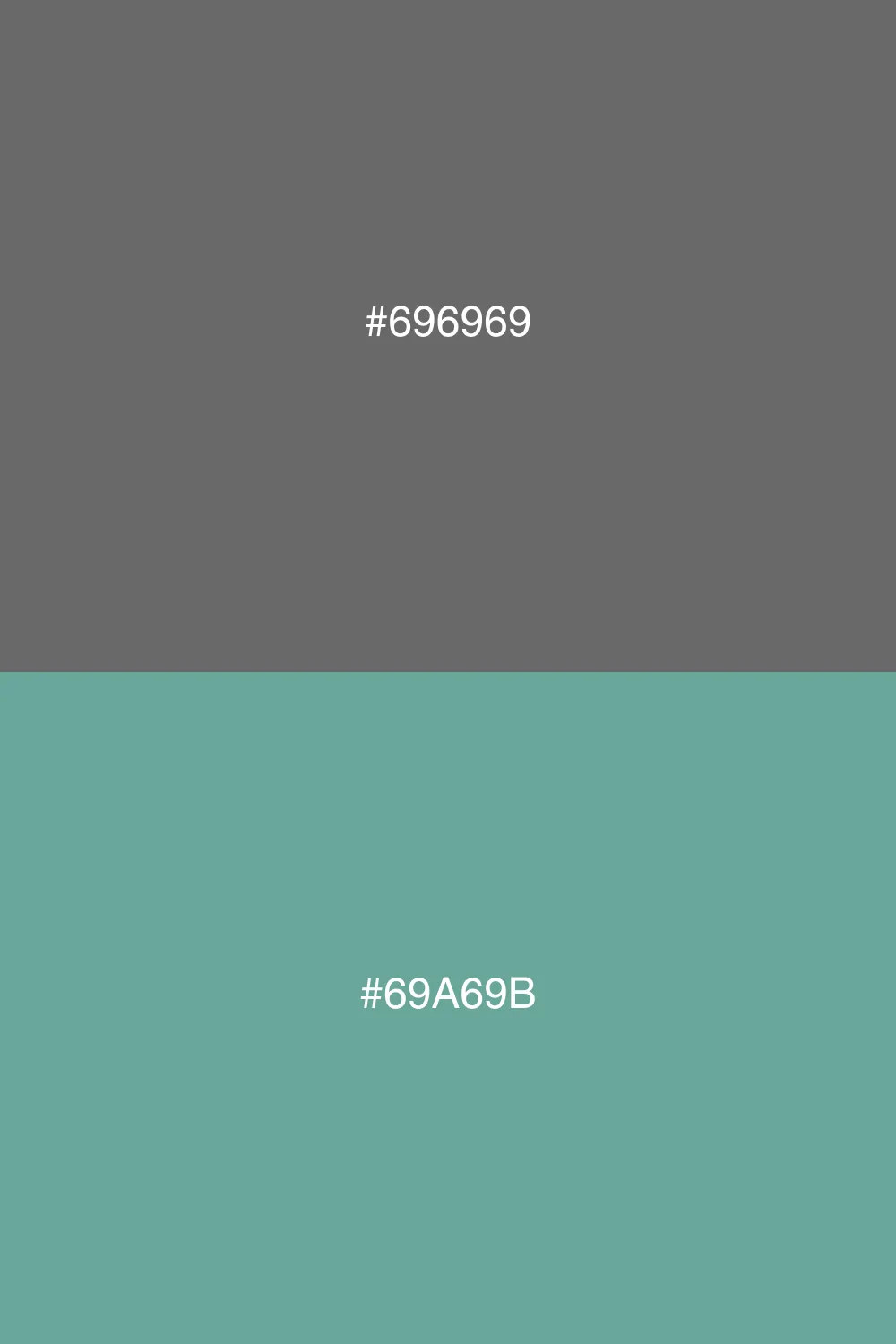 Contrast between gray and teal.