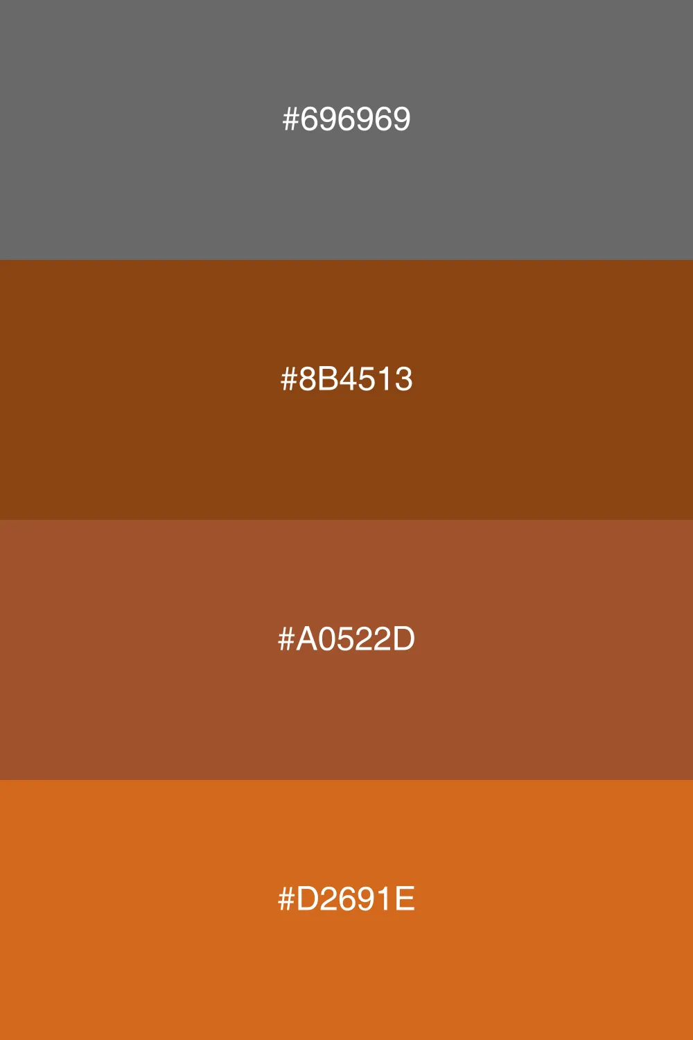 An earthy palette inspired by nature's warm tones.
