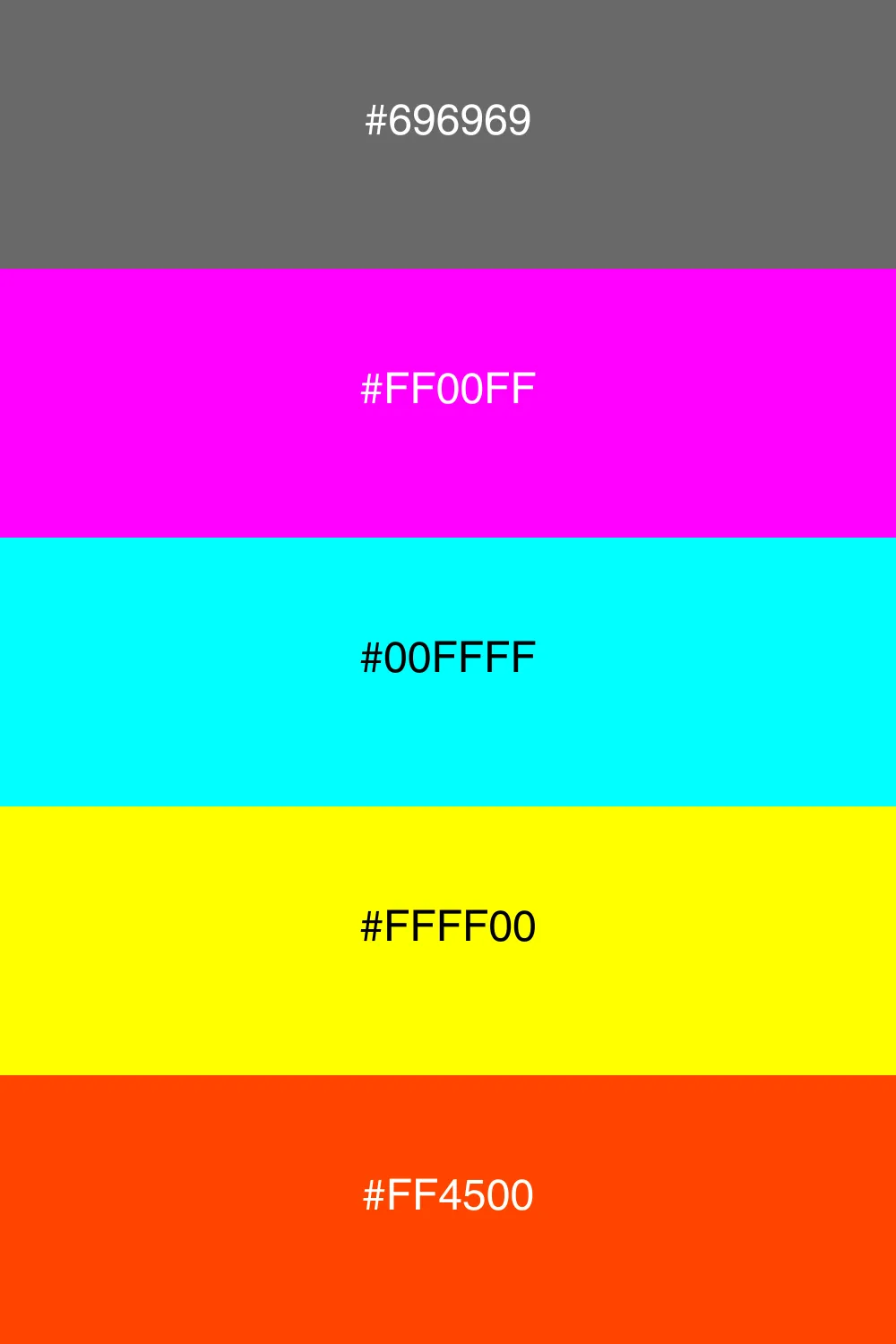 A vibrant neon palette that exudes energy and fun.